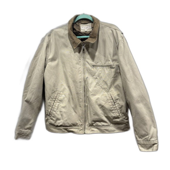 Wallace & Barnes Work Jacket Canvas Chore Barn Coat Insulated Tan Zip Up Men XXL - Picture 1 of 12